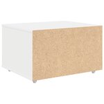 vidaXL Cabinet à tiroirs blanc 55x45x33.5 cm en bois d'ingénierie