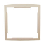 Cadre d'encastrement ivoire brillant ral 1015