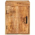 vidaXL Table de chevet 2 Pièces Marron Bois de mangue massif