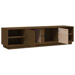 vidaXL Meuble TV Marron miel 156x40x40 cm Bois de pin massif