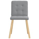 vidaXL Chaises à manger lot de 2 gris clair tissu