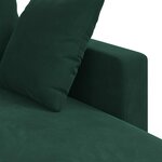 vidaXL Canapé Vert foncé 198 x 134 x 80 cm Velours