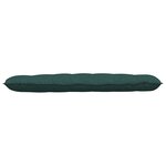 vidaXL Coussin de Dos Vert foncé 160 x 19 x 50 cm tissu