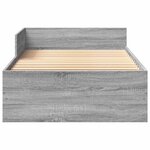 vidaXL Cadre de lit avec tête de lit Sonoma gris 80 x 200 cm