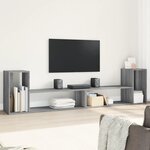 vidaXL Meubles TV 2 Pièces sonoma gris 100x30x50 cm bois d'ingénierie