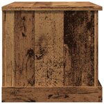 vidaXL Boîtes de rangement vieux bois 70x40x38 cm bois d'ingénierie