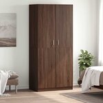 vidaXL Garde-robe Chêne marron 90x52x200 cm Bois d'ingénierie