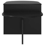 vidaXL Table basse Chêne noir 100 x 50 x 40 cm Bois d'ingénierie