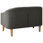 vidaXL Canapé pour enfants Gris Tissu