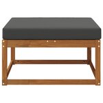 vidaXL Pouf d'Extérieur Bois d'Acacia Massif Naturel