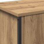 vidaXL Meuble TV Chêne artisanal Panneau de particules 60 x 35 x 45 cm