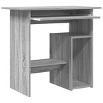 vidaXL Bureau Sonoma gris 80x45x74 cm Bois d'ingénierie