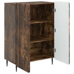 vidaXL Buffet Chêne fumé 66 x 34 5 x 92 cm Bois d'ingénierie