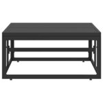 vidaXL Mobilier de jardin Noir Aluminium