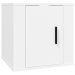 vidaXL Ensemble de meubles TV 3 Pièces Blanc Bois d'ingénierie