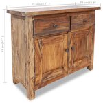 vidaXL Buffet Bois de récupération massif 75 x 30 x 65 cm