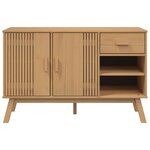 vidaXL Buffet OLDEN marron 114x43x73 5 cm bois massif de pin