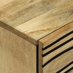 vidaXL Chevet - Dimensions : 50x33x60 cm en bois de manguier massif.