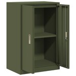 vidaXL Armoire de rangement Vert olive 60 x 40 x 90 cm Acier