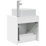 vidaXL Vanité de lavabo mural Blanc 49 5 x 41 x 63 cm