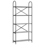 vidaXL Étagère Sonoma gris 80 x 30 x 183 cm Bois d'ingénierie