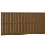 vidaXL Tête de lit murale Marron miel 185x3x90 cm Bois massif de pin