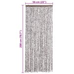 vidaXL Moustiquaire Marron et beige 56x200 cm Chenille