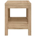 vidaXL Table d'appoint de salle de bain 60x30x45cm bois de teck solide