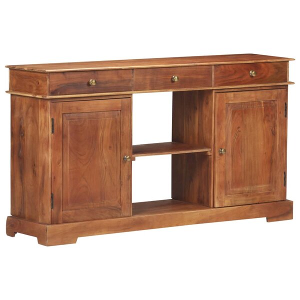 vidaXL Buffet 135x35x75 cm Bois d'acacia solide