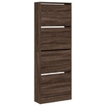 vidaXL Armoire à chaussures chêne marron 60x21x163 5cm bois ingénierie