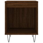 vidaXL Table de chevet chêne marron 40x35x50 cm bois d’ingénierie