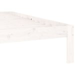 vidaXL Cadre de lit sans matelas blanc bois de pin massif 160x200 cm