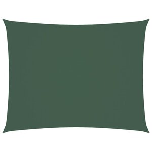 vidaXL Voile de parasol tissu oxford rectangulaire 3x4 5 m vert foncé