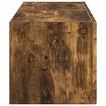 vidaXL Meuble TV mural 2 Pièces Chêne fumé 60 x 31 x 29.5 cm