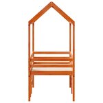 vidaXL Lit haut sans matelas cire marron 75x190 cm bois de pin massif