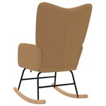 vidaXL Fauteuil relaxant Beige 61 x 78 x 98 cm tissu