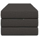 vidaXL Canapé-lit pliable 160 x 67 x 45 cm Gris foncé