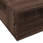 vidaXL Cadre de lit chêne marron 90x190 cm bois d'ingénierie