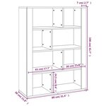 vidaXL Buffet Blanc 80x30x106 cm Bois d'ingénierie