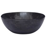 vidaXL Lavabo Noir 53x40x15 cm Marbre
