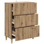 vidaXL Armoire à tiroirs 66 x 34 5 x 90 cm Bois d'ingénierie