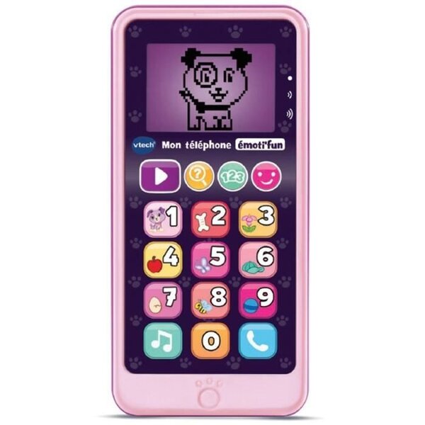 VTECH - Jouet d'Imitation Enfant - Mon téléphone émoti'fun rose