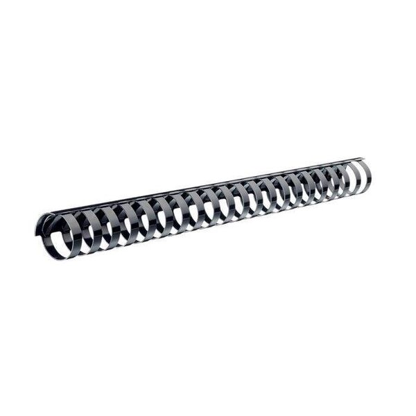 Baguettes plastique à anneaux, diamétre 14 mm, noir LEITZ