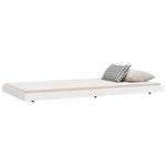 vidaXL Cadre de lit sans matelas blanc 90x200 cm bois de pin massif