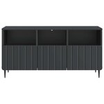 vidaXL Meuble TV avec tiroir Noir 102 x 34 5 x 50 cm Bois d'ingénierie