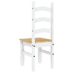 vidaXL Chaises à manger lot de 2 Corona blanc bois massif de pin