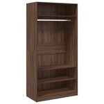 vidaXL Garde-robe chêne marron 100x50x200 cm bois d'ingénierie