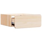 vidaXL Table de chevet Marron 39 x 34 x 16 5 cm Bois massif en pin