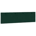 vidaXL Coussin de tête de lit Hanko vert foncé 180 cm velours