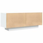 vidaXL Meuble TV Blanc 100x35x40 cm Aggloméré